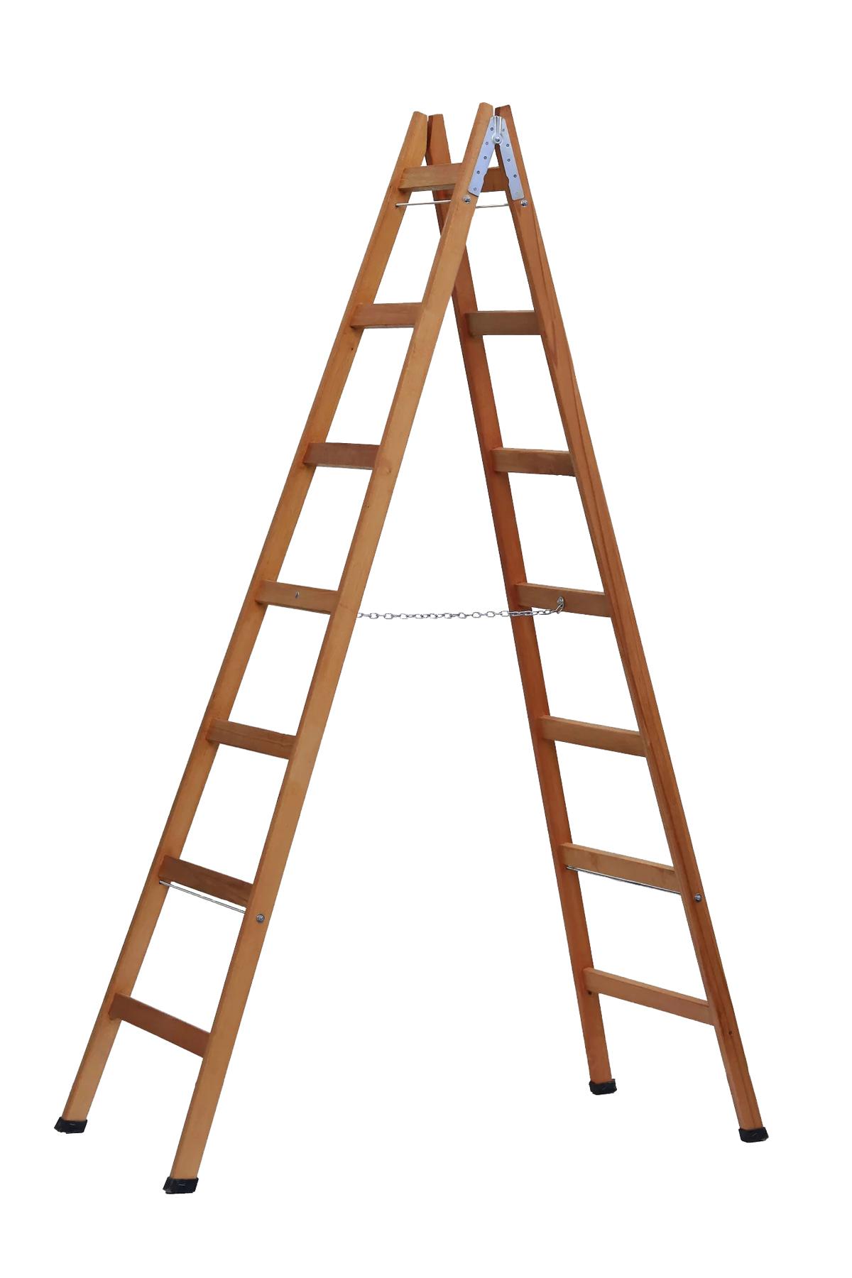 SARAYLI 7 BASAMAKLI A TİPİ AHŞAP MERDİVEN